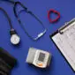 top view tensiometer checking blood pressure 85x85